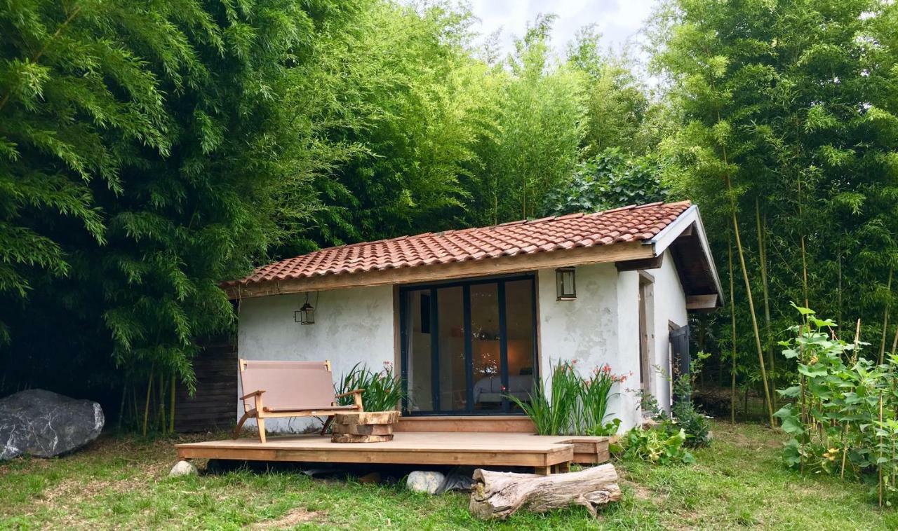 Coco Barn Wood Lodge Angresse Buitenkant foto