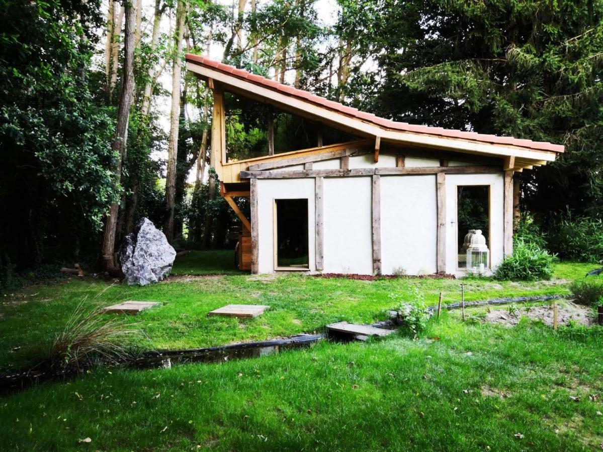 Coco Barn Wood Lodge Angresse Buitenkant foto