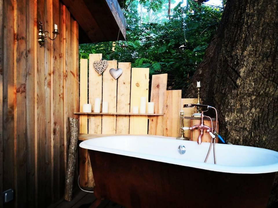 Coco Barn Wood Lodge Angresse Buitenkant foto